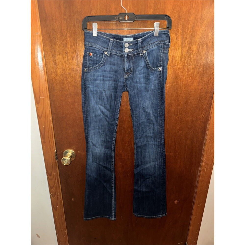 Hudson Womens Signature Petite Bootcut Denim Jeans Size 24